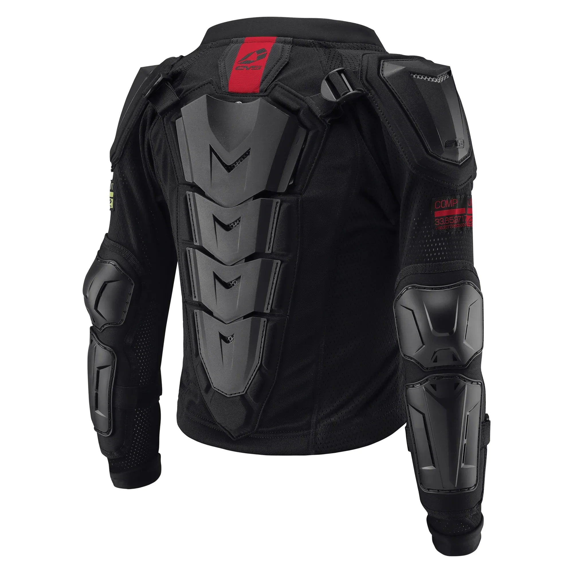 Body Armor EVS Negro/Rojo Niño