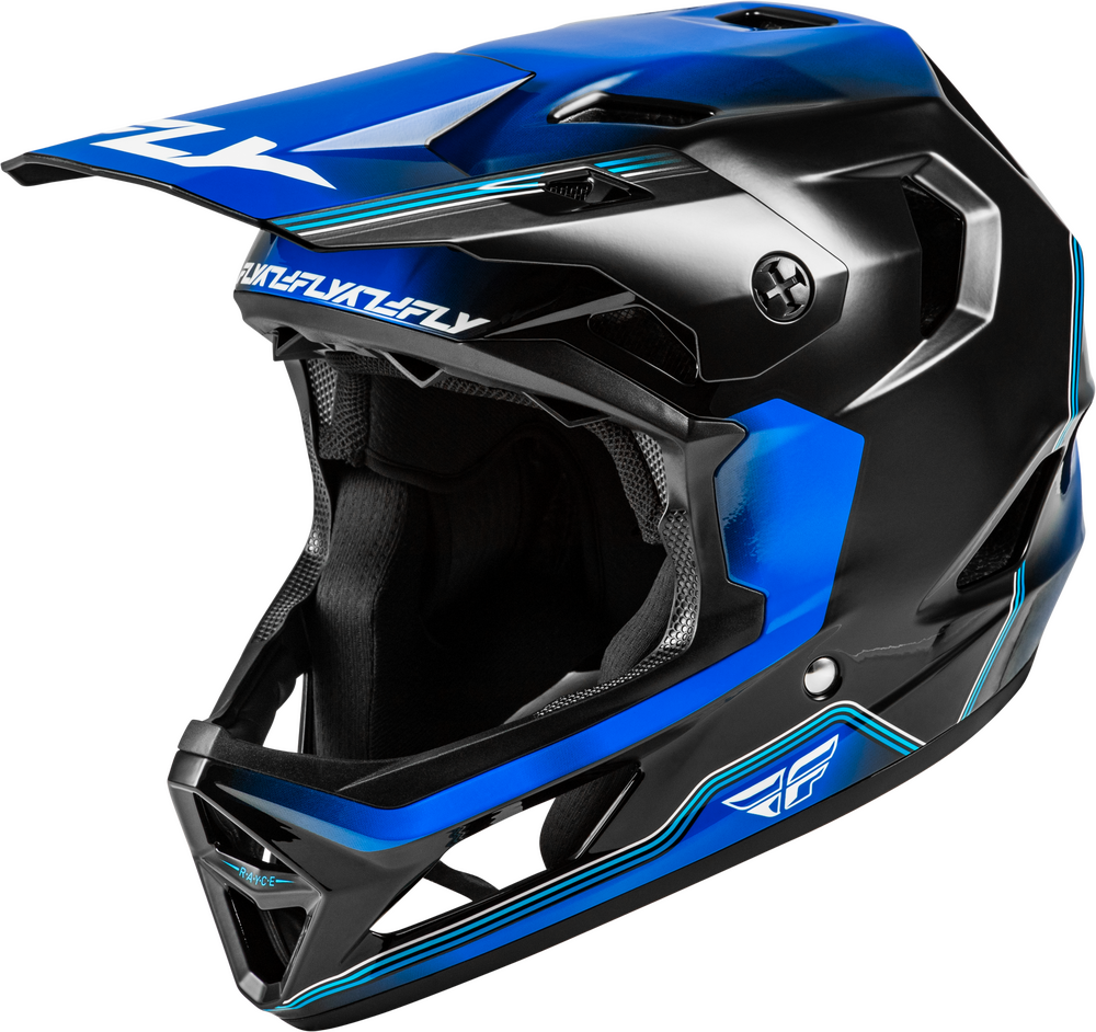 Casco Fly Rayce Repeat Negro/Azul Niño