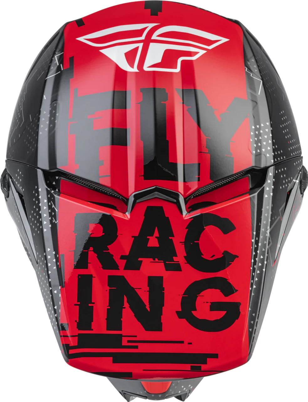 Casco Fly Kinetic Scan Negro rojo Niño