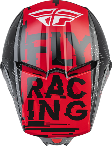 Casco Fly Kinetic Scan Negro rojo Niño