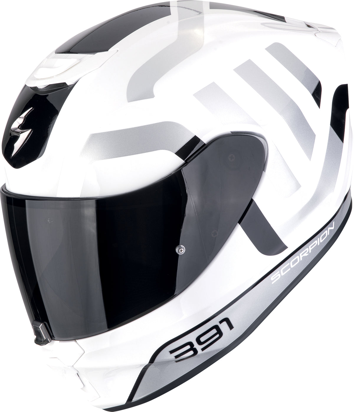 Casco Scorpion EXO-391 Arok Blanco/Negro/Silver
