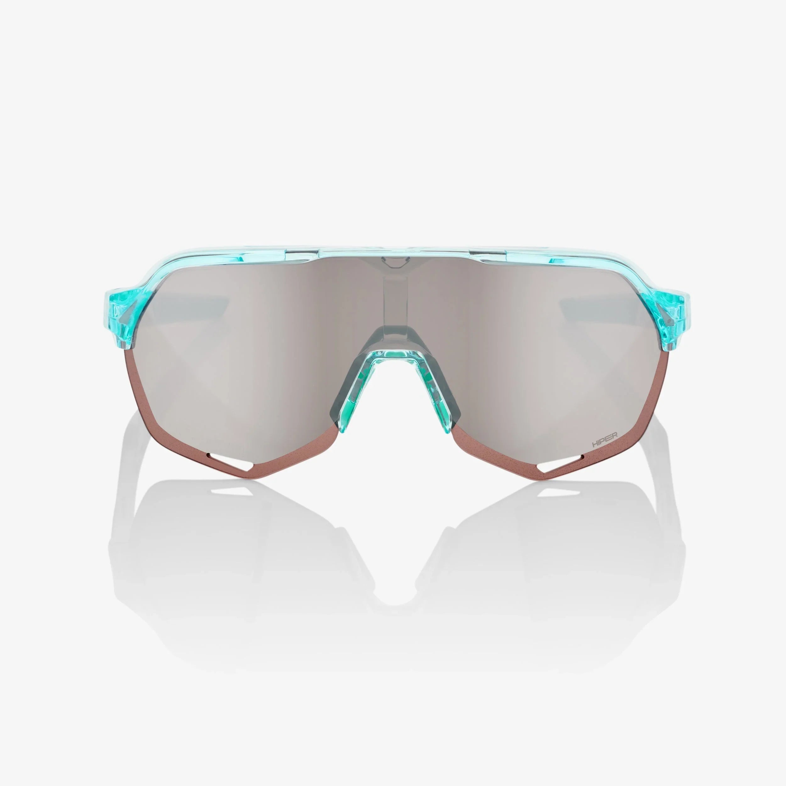 Gafas 100% S2 Polished Translucent Mint Lente Hiper Silver Espejo