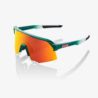 Gafas 100% S3 Mate Blanca Metallic Team Bora Lente Hiper Rojo Espejo