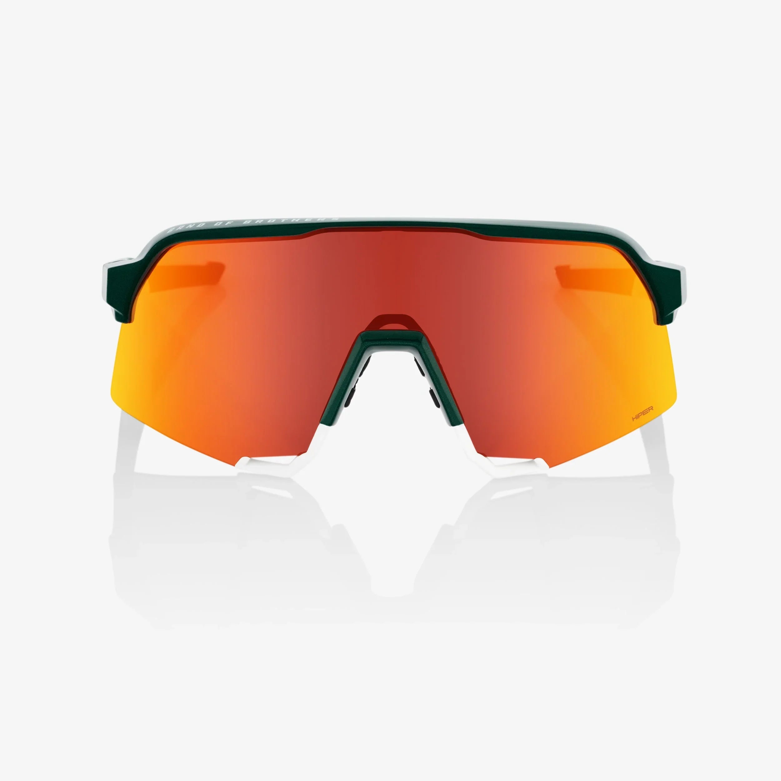 Gafas 100% S3 Mate Blanca Metallic Team Bora Lente Hiper Rojo Espejo