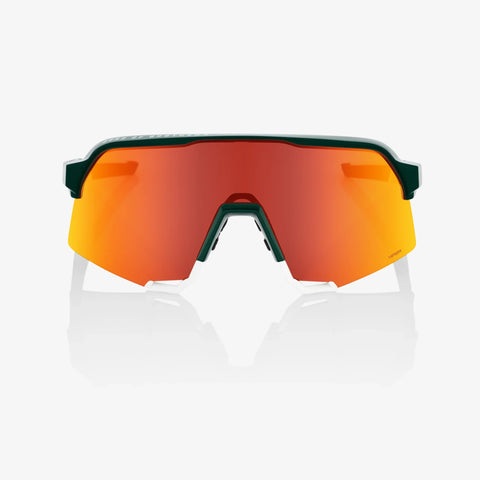 Gafas 100% S3 Mate Blanca Metallic Team Bora Lente Hiper Rojo Espejo