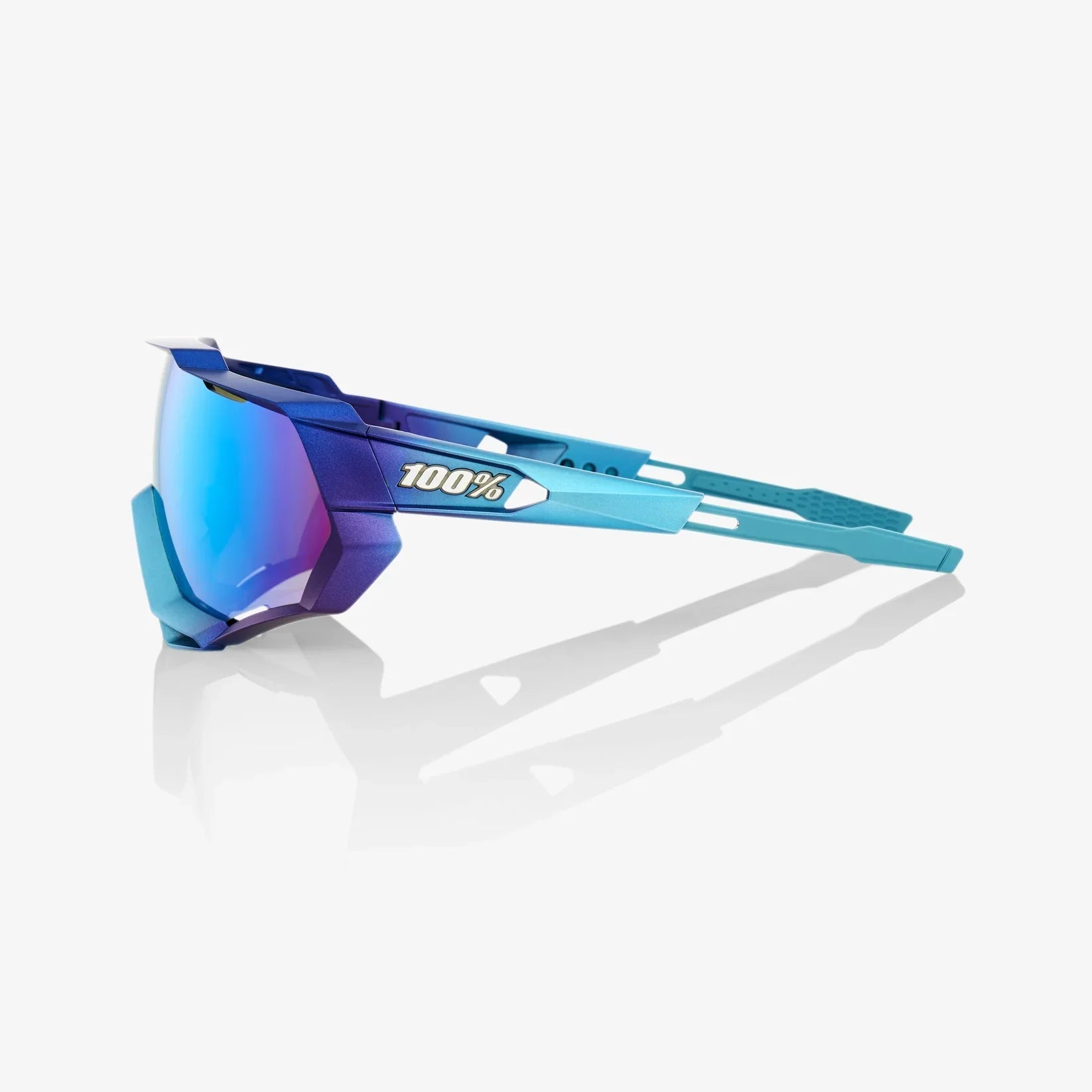 Gafas 100% Speedtrap Mate Metallic into The Fade Lente Azul Topaz Espejo