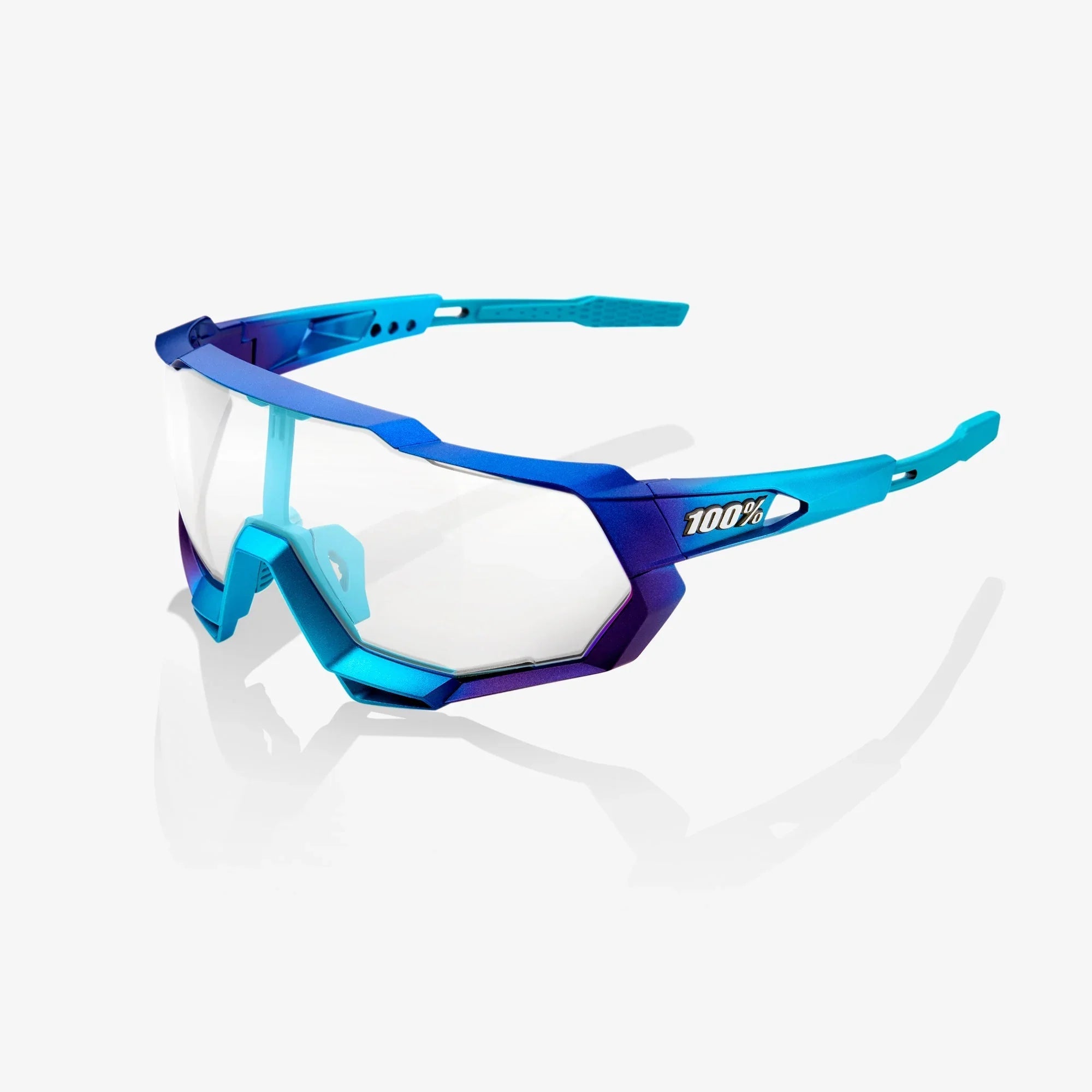 Gafas 100% Speedtrap Mate Metallic into The Fade Lente Azul Topaz Espejo