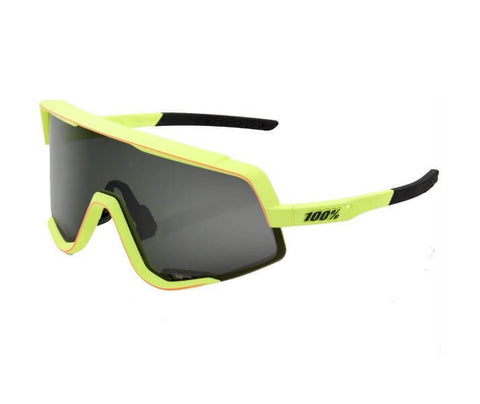 Gafas 100% Glendale Soft Tact Amarilla Neon Lente Humo