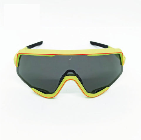 Gafas 100% Glendale Soft Tact Amarilla Neon Lente Humo