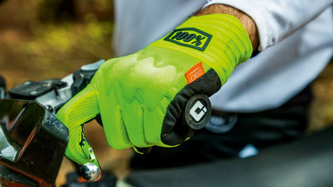 Guantes 100% Cognito D30 Amarillo Fluo/Negro