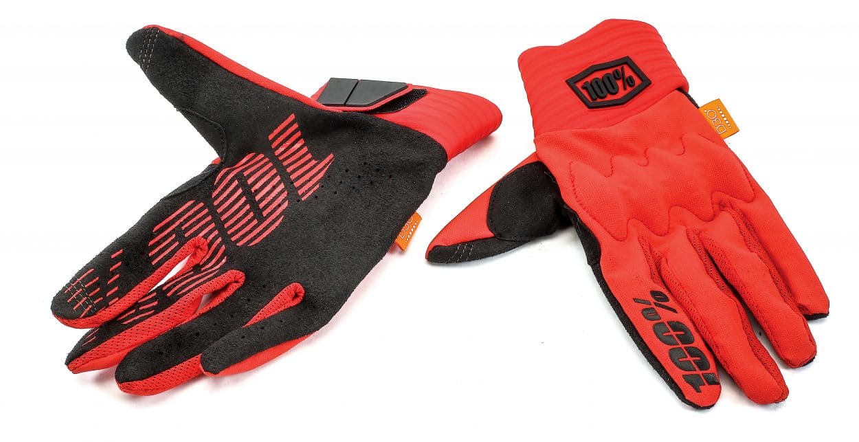 Guantes 100% Cognito Smart Shock Rojo