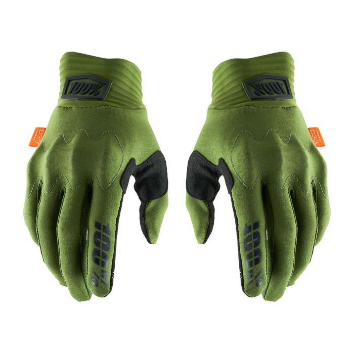 Guantes 100% Cognito D30 Verde Army/Negro