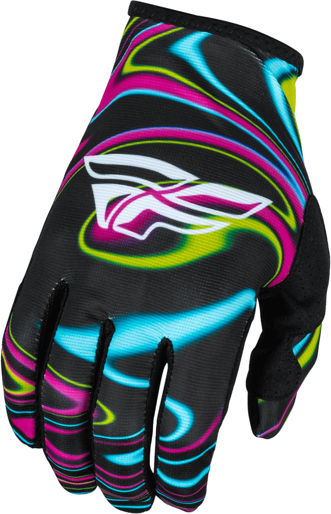 Guantes Fly Lite Warped Negro/Rosa/Azul