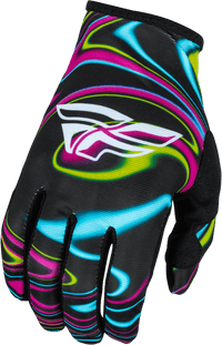 Guantes Fly Lite Warped Negro/Rosa/Azul