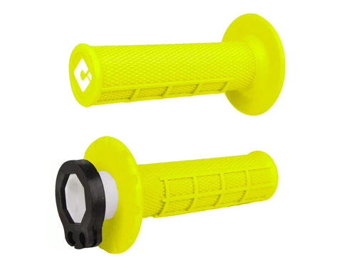 Mangos Odi MX Half Waffle V2 Lock-On Amarillo Fluo