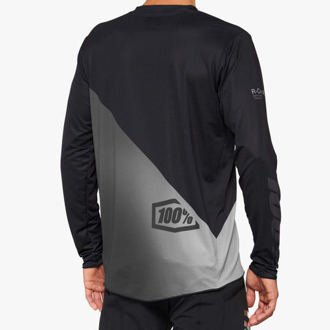 Jersey 100% R-CORE-X LS Negro/Gris