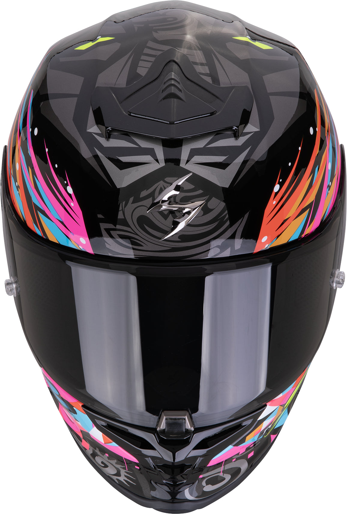 Casco Scorpion EXO-R1 Evo II Air Savage Negro/Azul/Rosa