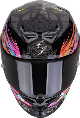 Casco Scorpion EXO-R1 Evo II Air Savage Negro/Azul/Rosa