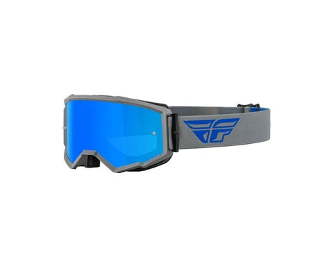 Goggle Fly Zone Gris/Azul Lente Azul Espejo Humo